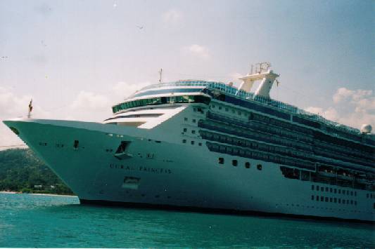 Coral Princess in port in Ocho Rios